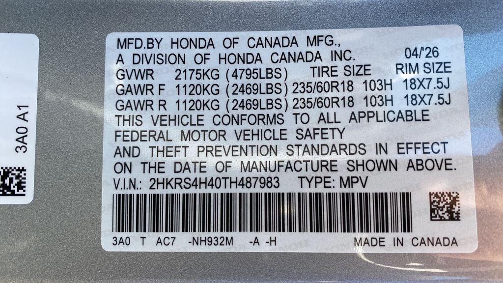 2026 Honda CR-V EX