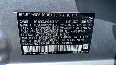 2025 Honda HR-V LX