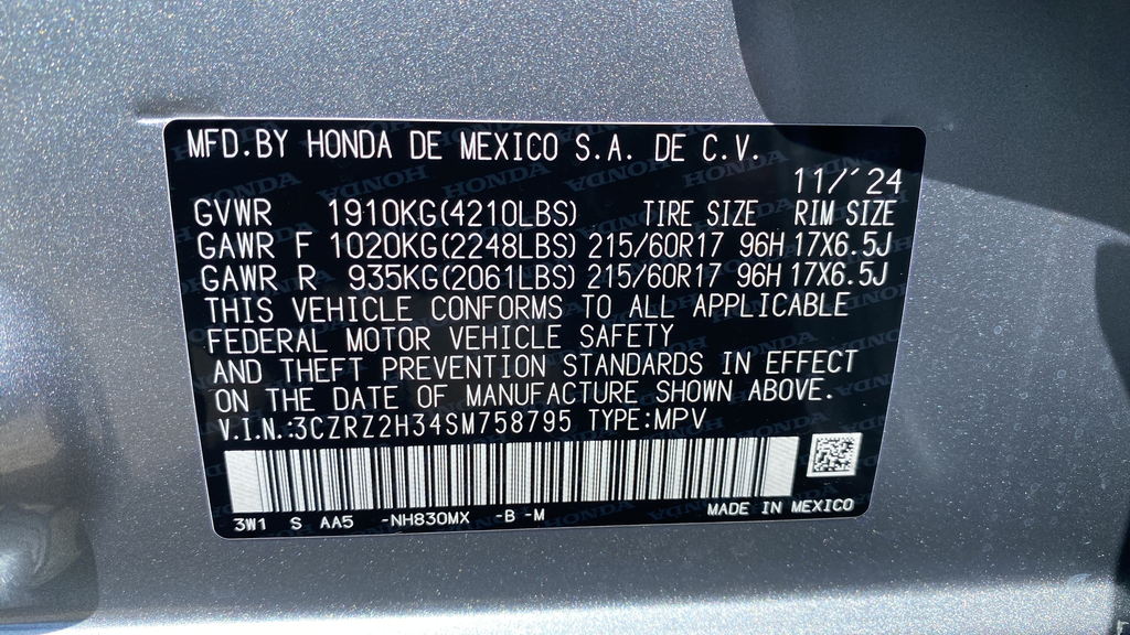 2025 Honda HR-V LX