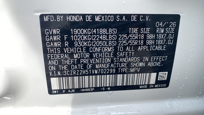 2027 Honda HR-V Sport
