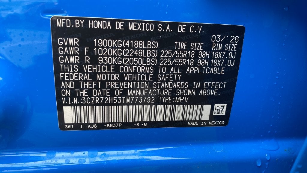 2026 Honda HR-V Sport