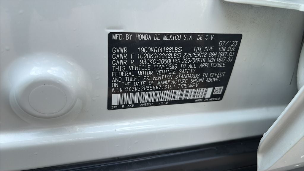 2024 Honda HR-V Sport w/o BSI