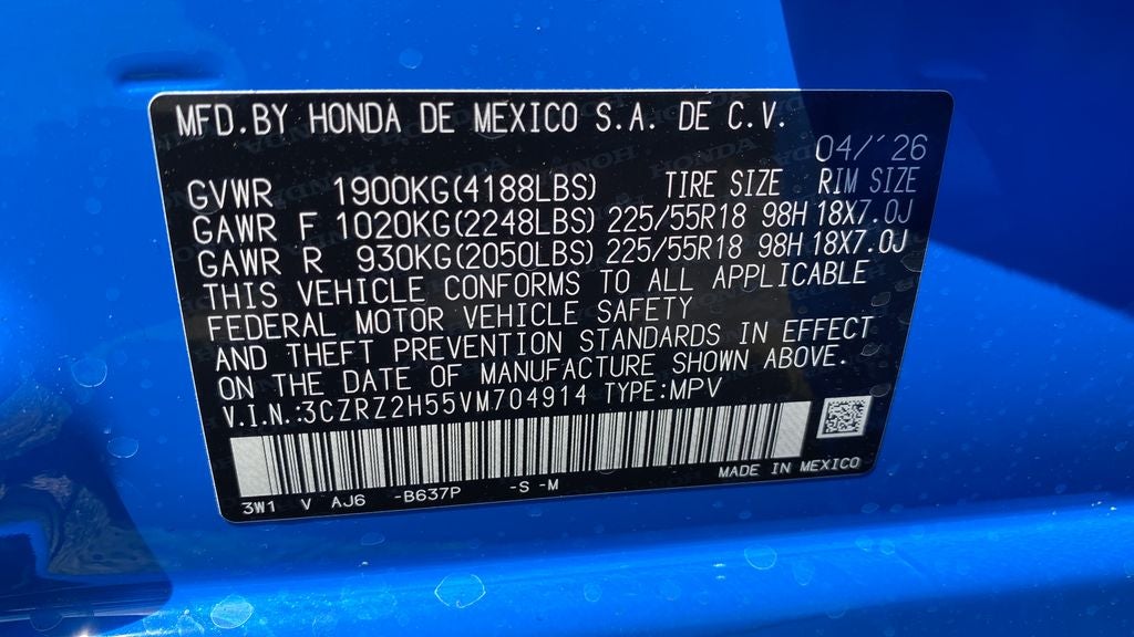 2027 Honda HR-V Sport