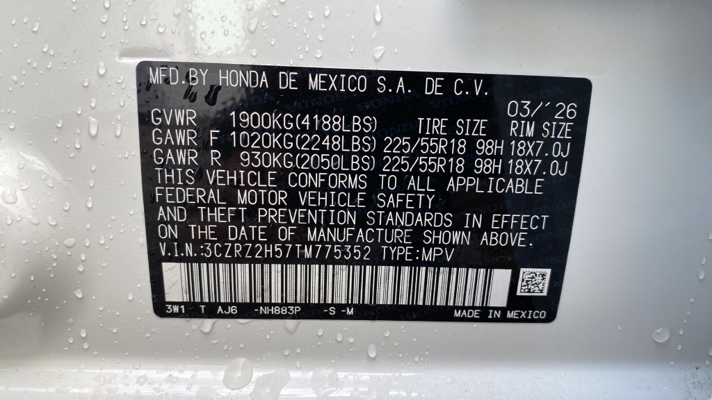 2026 Honda HR-V Sport