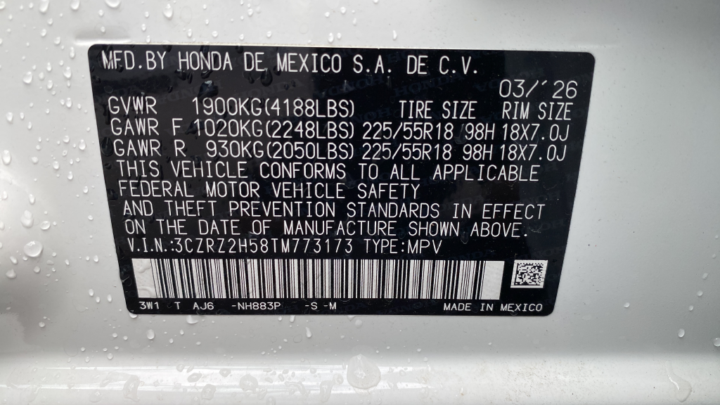 2026 Honda HR-V Sport