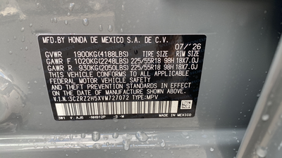 2027 Honda HR-V Sport
