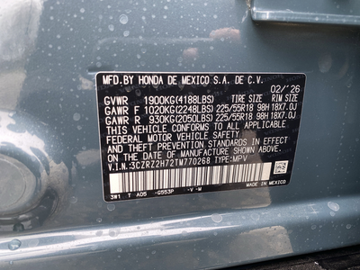 2026 Honda HR-V EX-L