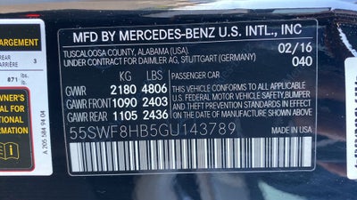 2016 Mercedes-Benz C-Class C 63 S AMG®