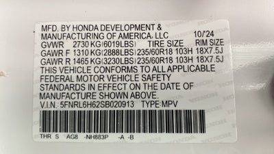 2025 Honda Odyssey EX-L