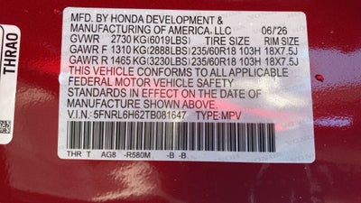 2026 Honda Odyssey EX-L