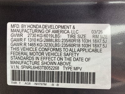 2026 Honda Odyssey EX-L