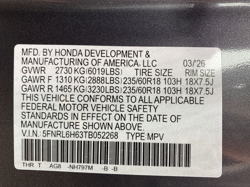 2026 Honda Odyssey EX-L
