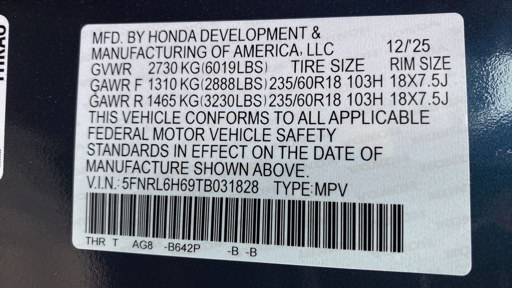 2026 Honda Odyssey EX-L