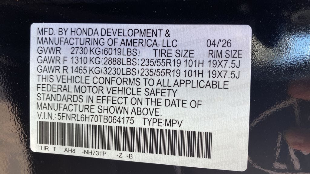 2026 Honda Odyssey Sport-L