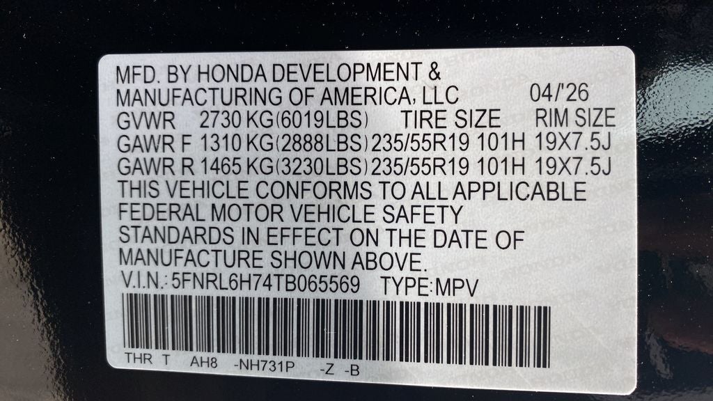 2026 Honda Odyssey Sport-L