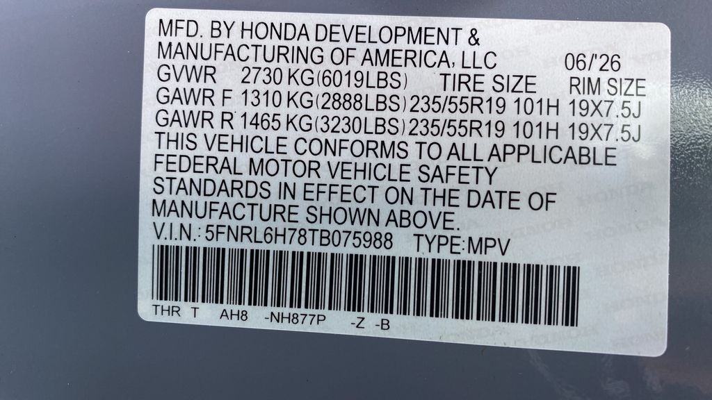 2026 Honda Odyssey Sport-L