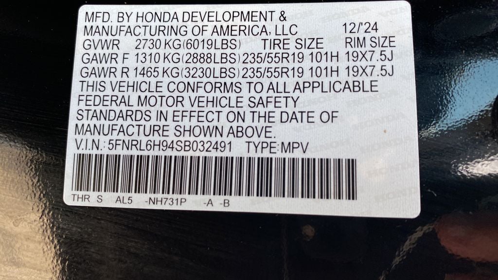 2025 Honda Odyssey Elite