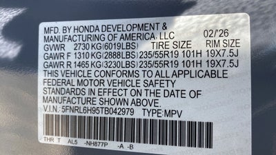 2026 Honda Odyssey Elite