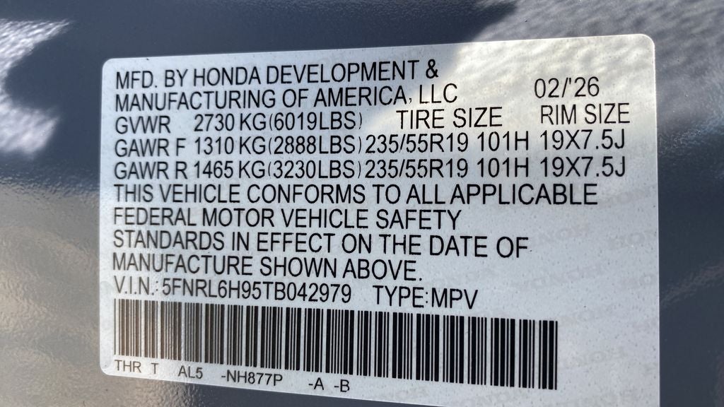 2026 Honda Odyssey Elite