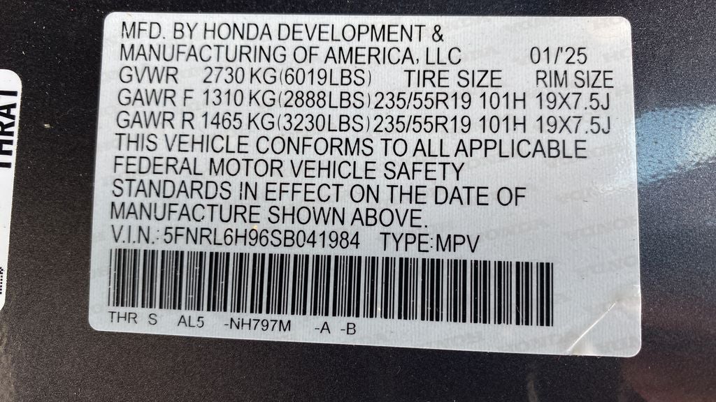 2025 Honda Odyssey Elite
