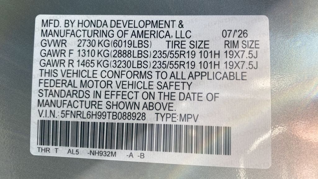 2026 Honda Odyssey Elite