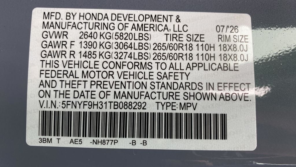 2026 Honda Passport RTL