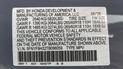 2026 Honda Passport RTL