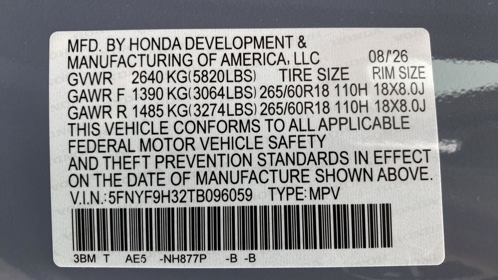2026 Honda Passport RTL