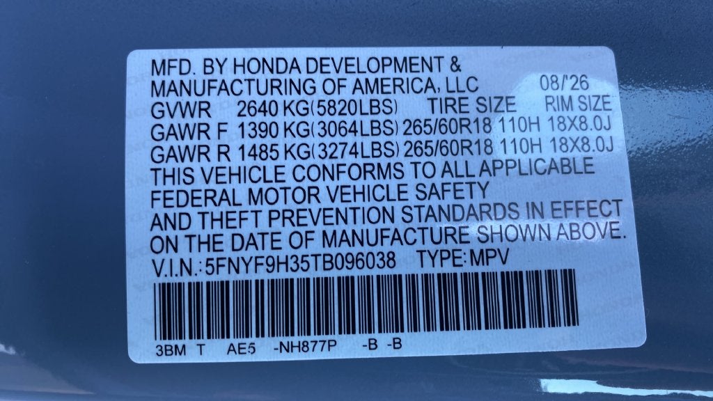 2026 Honda Passport RTL