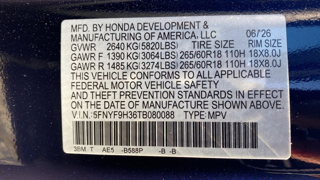 2026 Honda Passport RTL