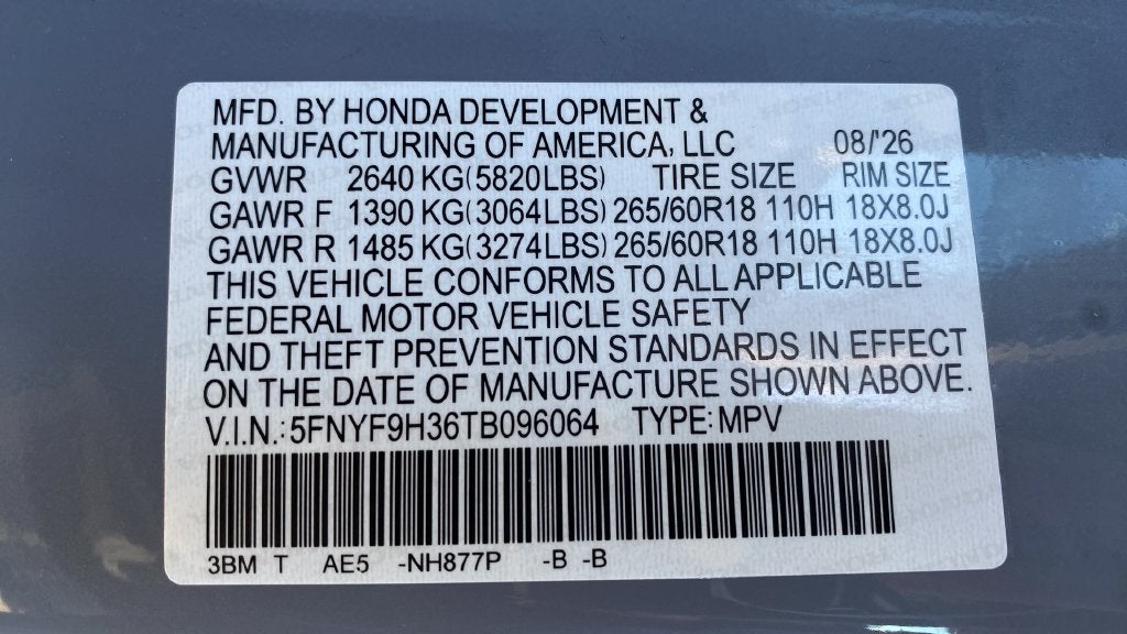2026 Honda Passport RTL