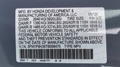 2026 Honda Passport RTL