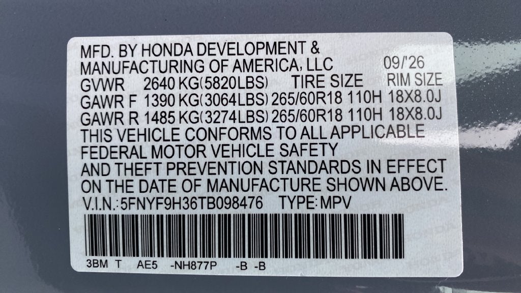 2026 Honda Passport RTL