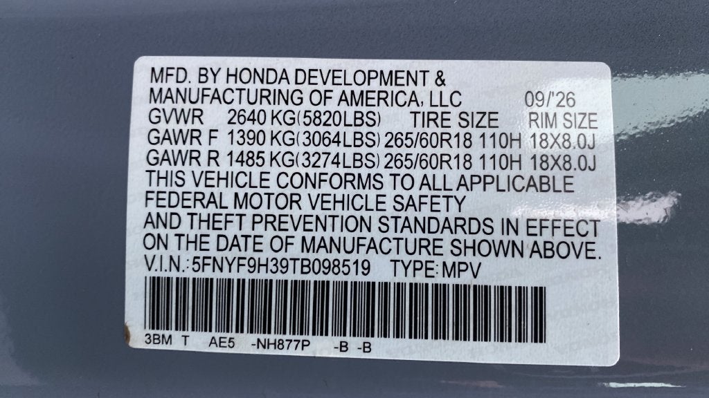 2026 Honda Passport RTL