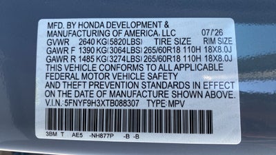 2026 Honda Passport RTL