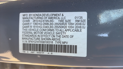2025 Honda Pilot Touring