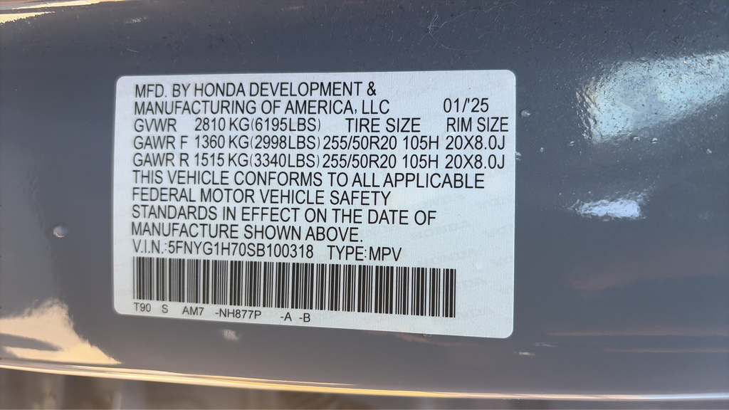 2025 Honda Pilot Touring