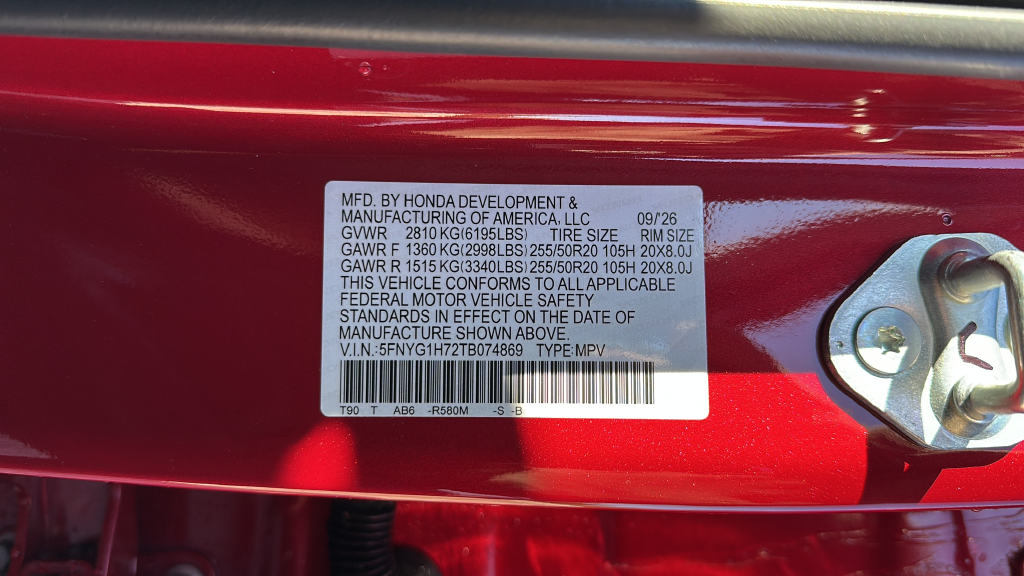 2026 Honda Pilot Touring