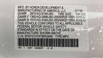 2026 Honda Pilot Touring