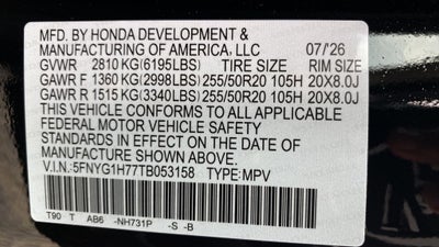 2026 Honda Pilot Touring