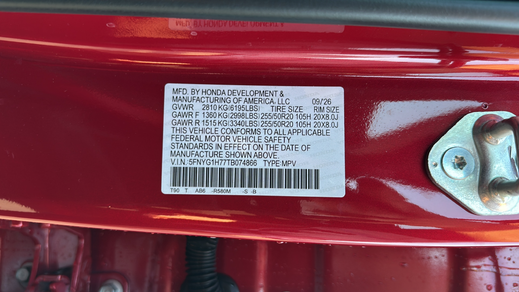 2026 Honda Pilot Touring