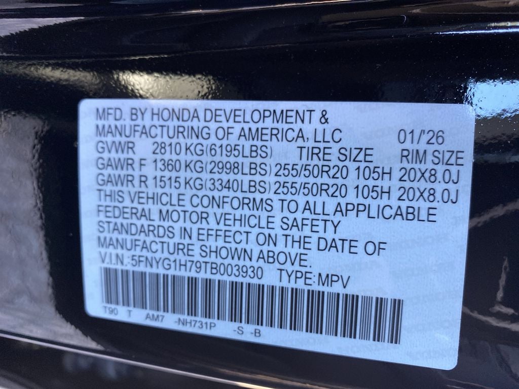2026 Honda Pilot Touring