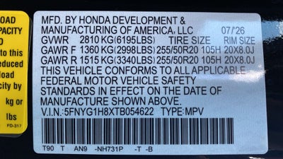 2026 Honda Pilot Elite