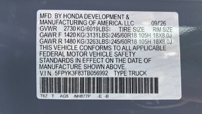 2026 Honda Ridgeline Black Edition