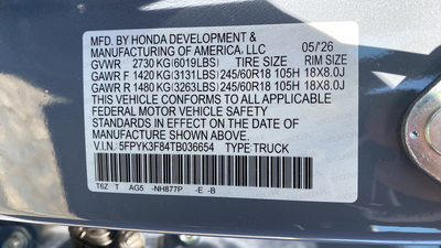 2026 Honda Ridgeline Black Edition