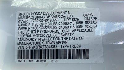 2026 Honda Ridgeline Black Edition