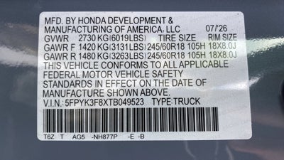 2026 Honda Ridgeline Black Edition
