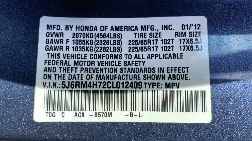 2012 Honda CR-V EX-L