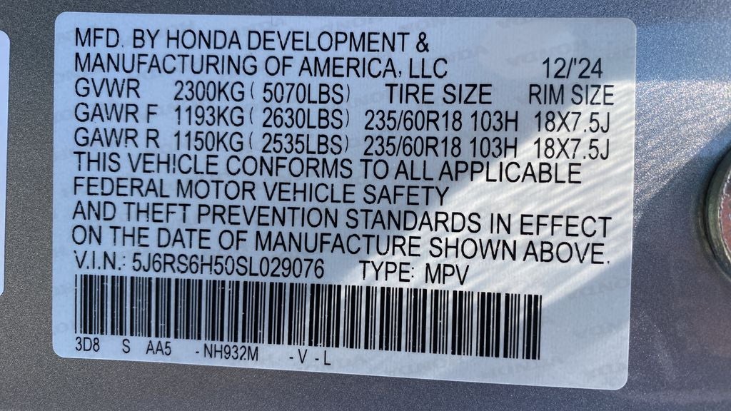 2025 Honda CR-V Hybrid Sport