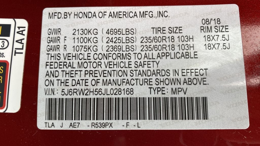 2018 Honda CR-V EX